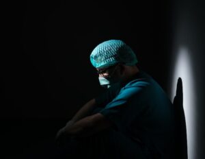 Stressed doctor I'm fine