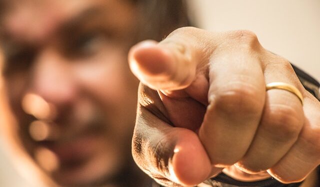 Pointing finger stigma in medicine